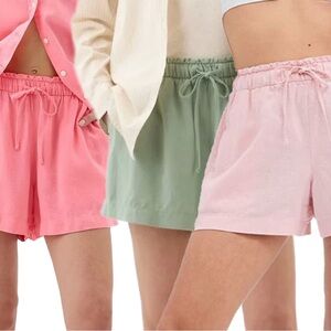 GAP Women's High Waist Shorts - Pink, Green, Light Pink